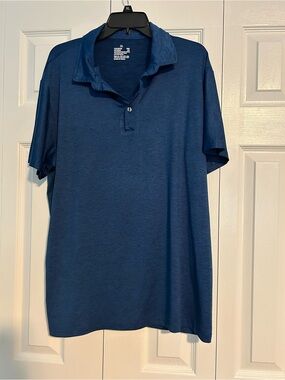Men's Deep Blue Performance Polo Shirt